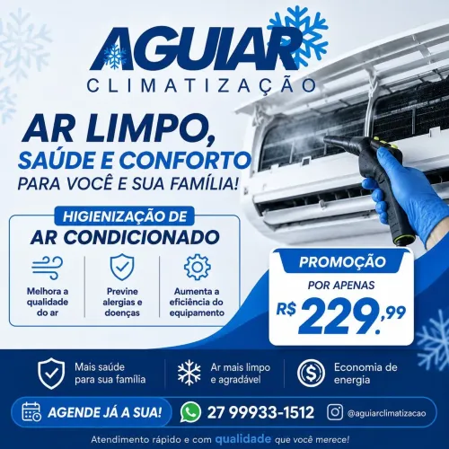 Higienização ar condicionado split, janela