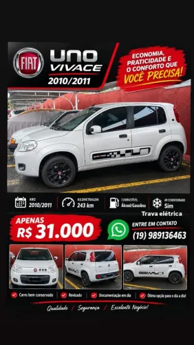 Fiat Uno Vivace/rua 1.0 EVO Fire Flex 8V 5P 2011