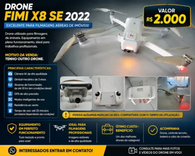 Drone FIMI X8 SE 2022 - Usado