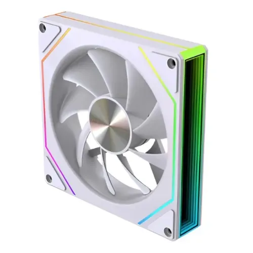 FAN ARGB CASE 6 PRO 5V 3 PIN FORWARD OU REVERSE BRANCA NOVA!