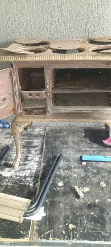 Fogão a lenha de ferro fundido 