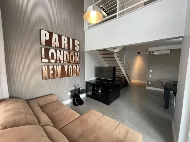 Apartamento mobiliado para alugar no Condomínio The One Loft no Cambuí em Campinas - SP.