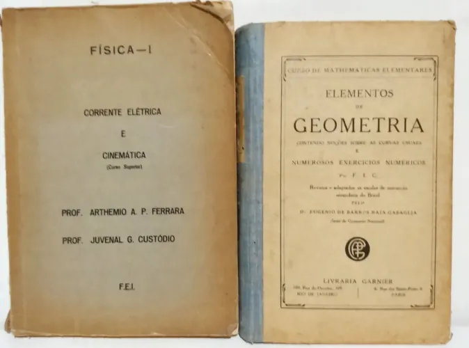 Livros - Elementos De Geometria e Física 1 Corrente Elétrica e Cinemática