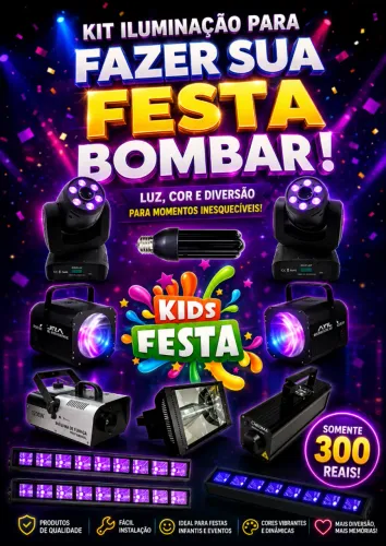 Kit iluminação para Festas e aniversários