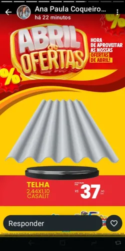Vende telhas e madeira usada 