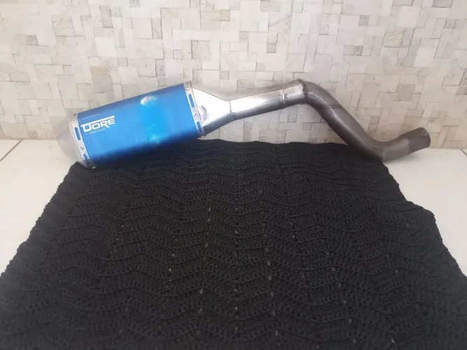 Escape Ponteira Alumínio Modelo Dore Xt 600 E [Azul]