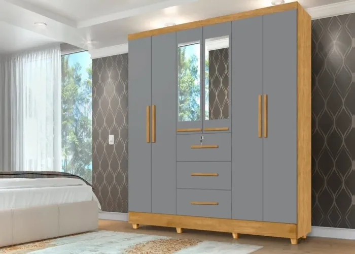 Guarda roupa 6 portas novo