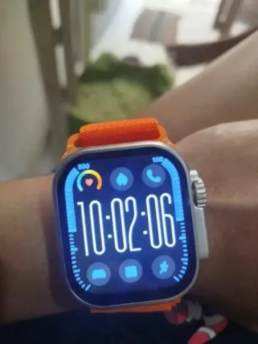 Relógio smartwatch 10 ultra plus tela amoled monitor 26 l