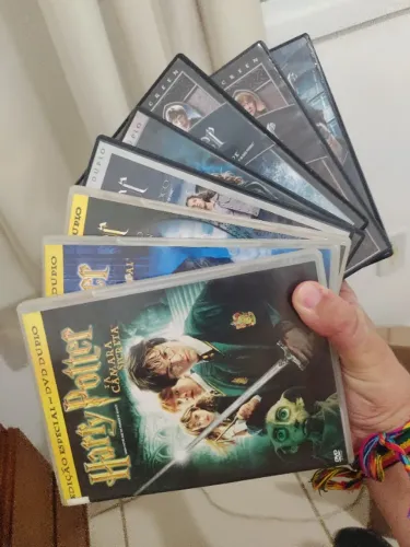 8 DVDs da saga Harry Potter