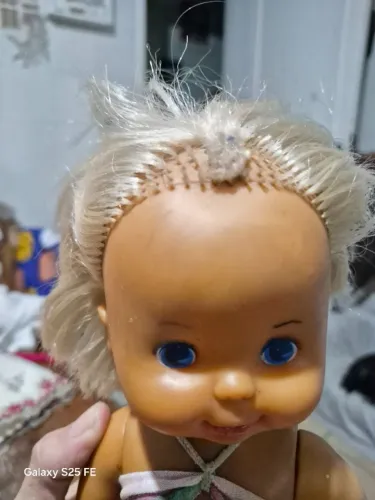 Boneca Baby Sol clássica da marca Estrela, lançada entre as décadas de 1980 e 1990.