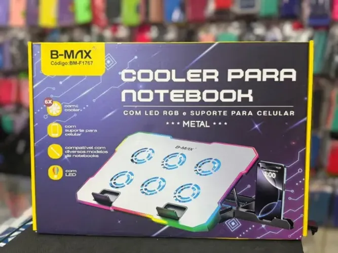 COOLER PARA NOTEBOOK COM LED