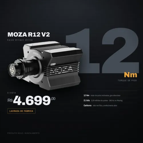 Base Moza R12 V2 - LACRADA DE FÁBRICA 
