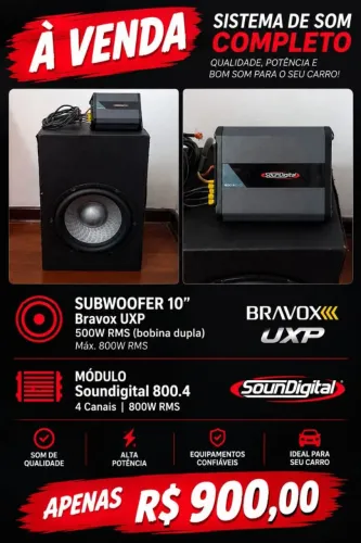 Bravox uxp + Soundigital 800.4