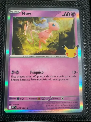 mew 065/128 celebrações 30 anos pokémon
