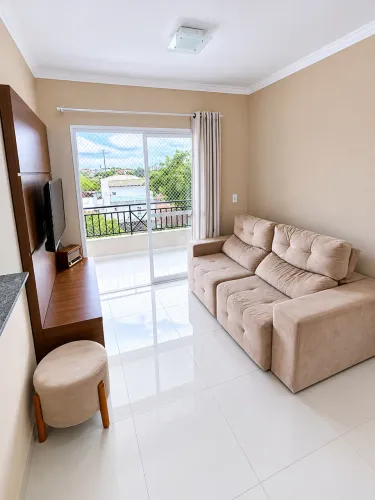 LOCAÇÃO - Apartamento 2 quartos com suíte e sacada com churrasqueira