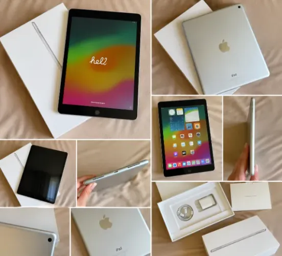 PARA SAIR HOJE!!!iPad Apple 256GB (9a Geração) com caixa original, carregador e cabo.