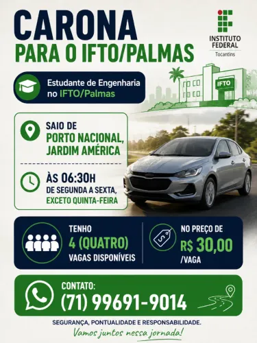 Carona Porto Nacional/Palmas