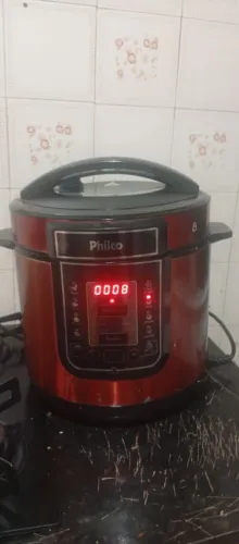 Panela de pressão elétrica grande Philco 5l semi-nova