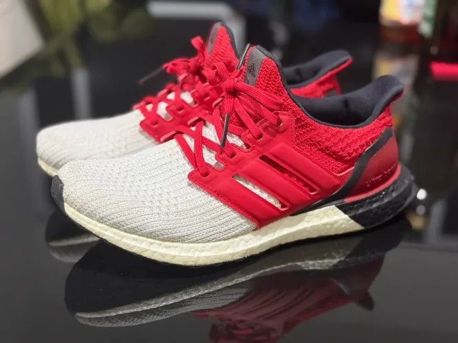 Adidas Ultra Boost 4.0 Original tamanho 40 BRASIL - Branco e Vermelho - Conforto Máximo!!!