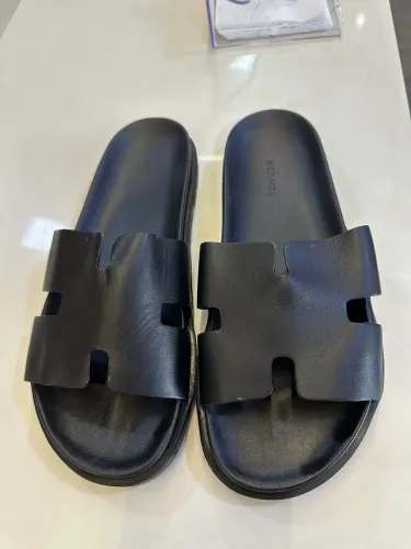 Chinelo Hermes Couro Importado