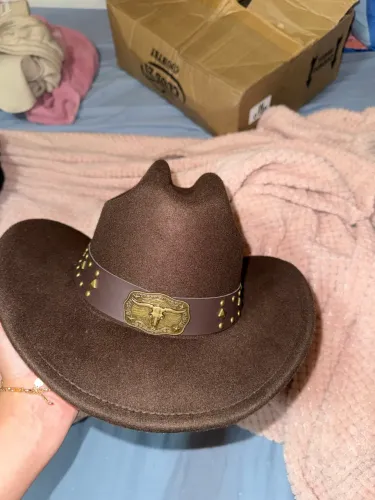 Chapéu country americano marrom, 57/M