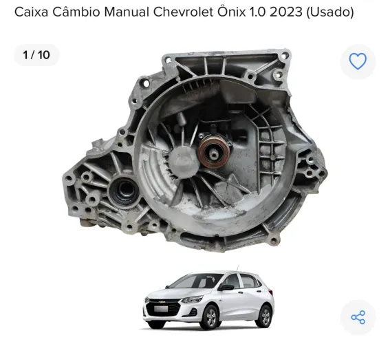 CÂMBIO MANUAL CHEVROLET ONIX PLUS 1.0 2023 COM NF E GARANTIA 