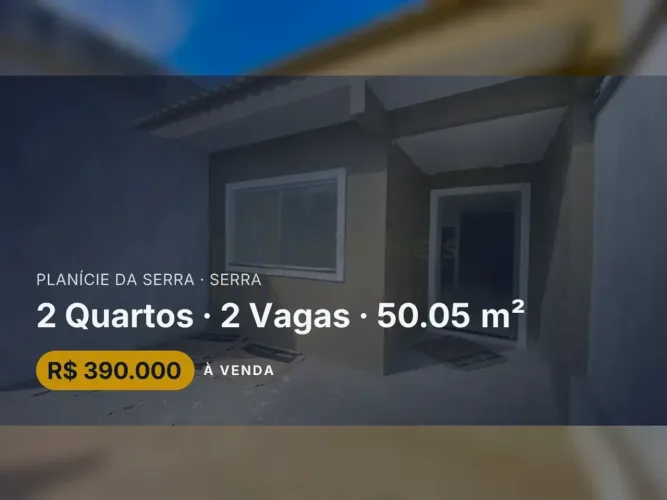 Oportunidade em Planície da Serra! Linda casa de 2 quartos para sua família.