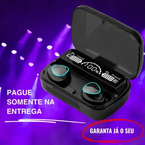 Fone De Ouvido Bluetooth 5.1 M10 Tws Original | Display Digital Led | Power Bank Integrado
