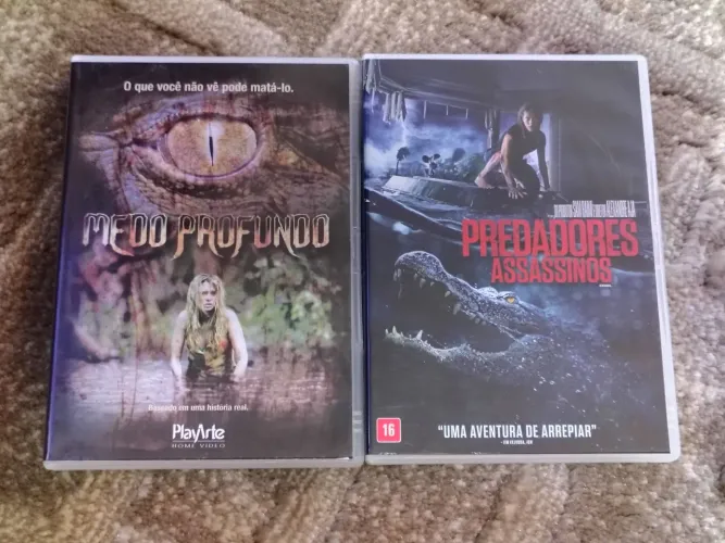 Coleção DVDs Terror (Crocodilos) : Predadores Assassinos e Medo Profundo
