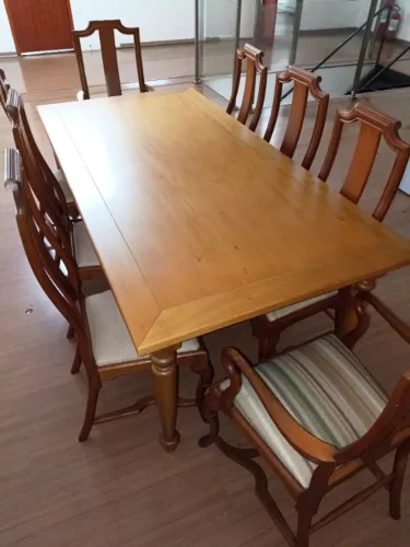 Mesa de jantar retangular 10 lugares - relíquia