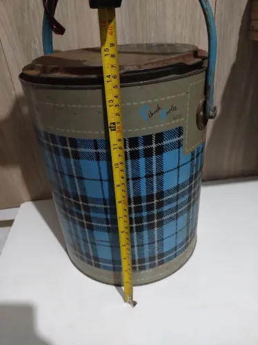 Cooler antigo de lata  para colecionador peça rara 