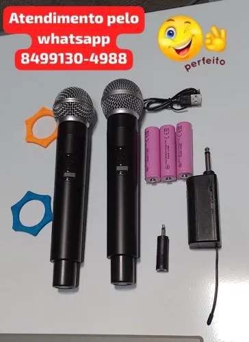 Microfone sem fio UHF profissional