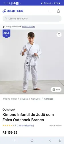 Kimono judô infantil