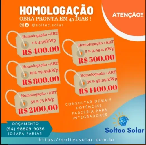 HOMOLOGAÇÃO ENERGIA SOLAR EQUATORIAL