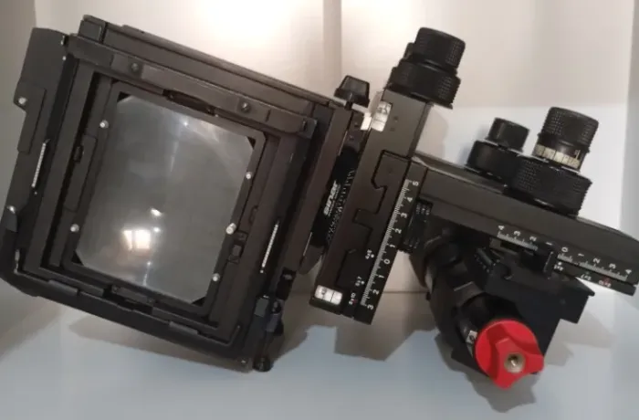CAMERA FOTOGRAFICA ANALOGICA SINAR 4x5 - LENTE - ACESSÓRIOS