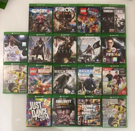 18 Jogos Xbox One Originais - GTA V, Far Cry, FIFA, LEGO e Mais