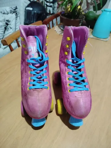 Patins Fila Quad Infantil Juliet Rosa n34