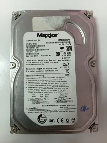 Hd maxtor 80gb
