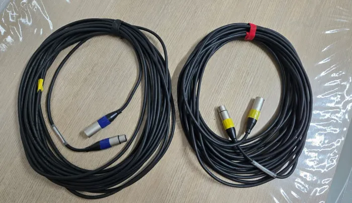 CABOS DE ÁUDIO/MICROFONE 15m XLR (Par)