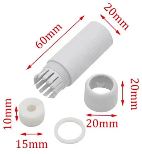 Tampas De Conector à prova d'água RJ45 branco POE NVR Conjunto com 5 unidades