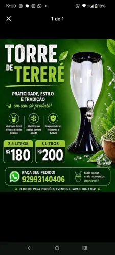 Torre chopp ou tereré