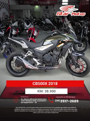 CB 500X 2018 - Excelente estado | Pronta para viajar!
