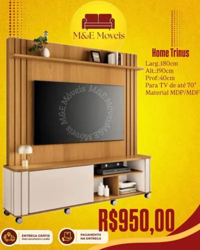 Home para tv de até 70 novo com entrega grátis