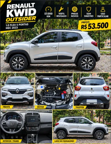 Renault Kwid Outsider 1.0 Flex 12V 5P Mec. 2023