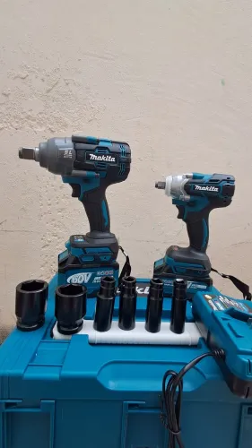 Kit 2 chave de Impacto 60v Profissional Completo Makita