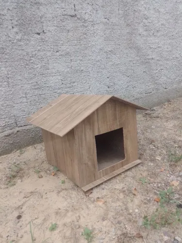 Casinha de cachorro feita de porcelanato 