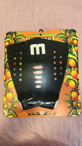 Deck Antiderrapante Surf Manga Wax Novo Lacrado Preto EVA Alta Aderência