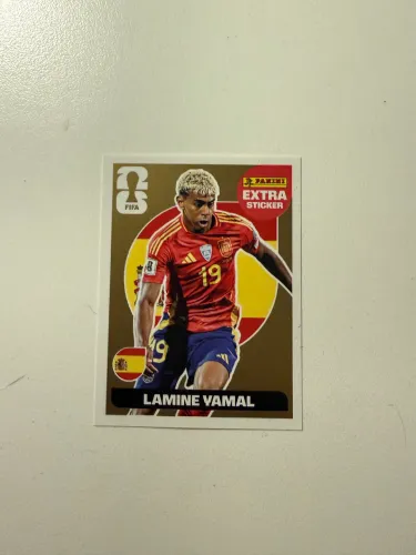 Figurinha extra Stick OURO lamine yamal