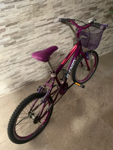 Venda de bicicleta feminina aro 20 na cor roxa