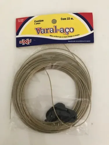 Varal de aço revestido - 15 metros